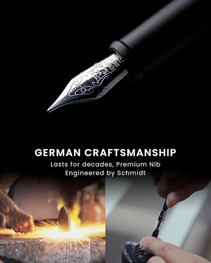 novium Hoverpen Future - Luxury Fountain Pen & Rollerball Pen All-In Gift Box